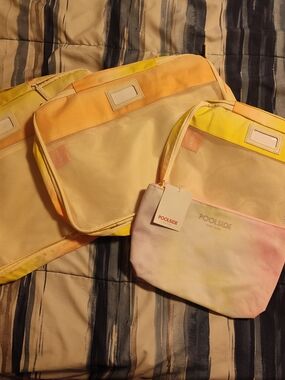 Calpak Pastel Tie-Dye Packing Set in Yellow & Peach